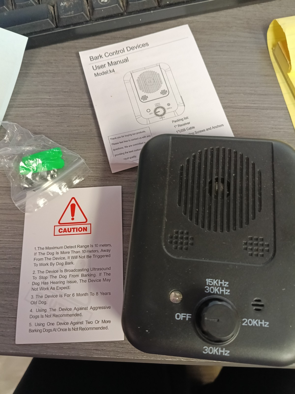 Bark Control Devices Deter Nuisance Barking *NOT TESTED*