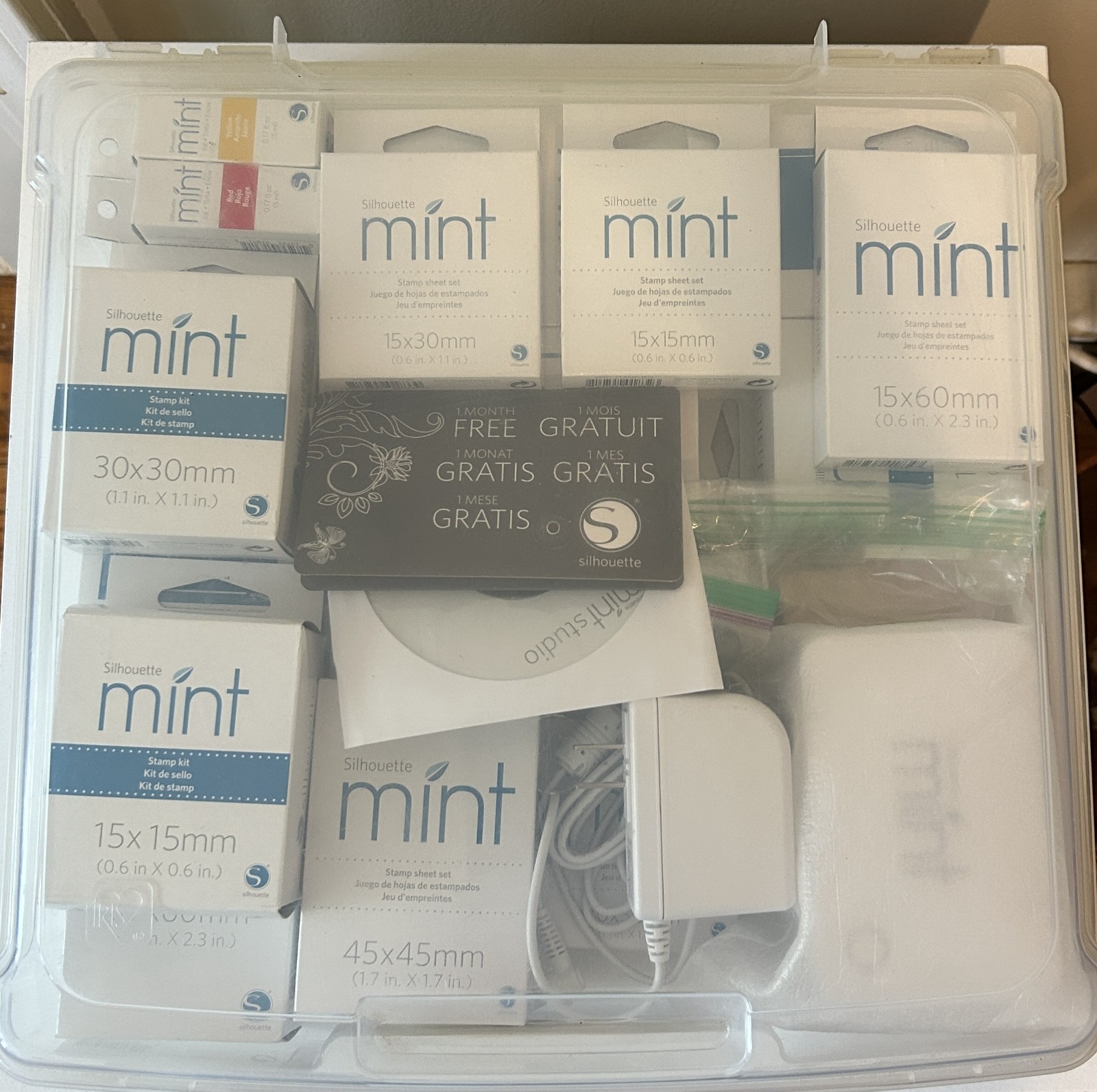 Silhouette Mint Custom Stamp Maker Machine NEW W/ EXTRAS See Description