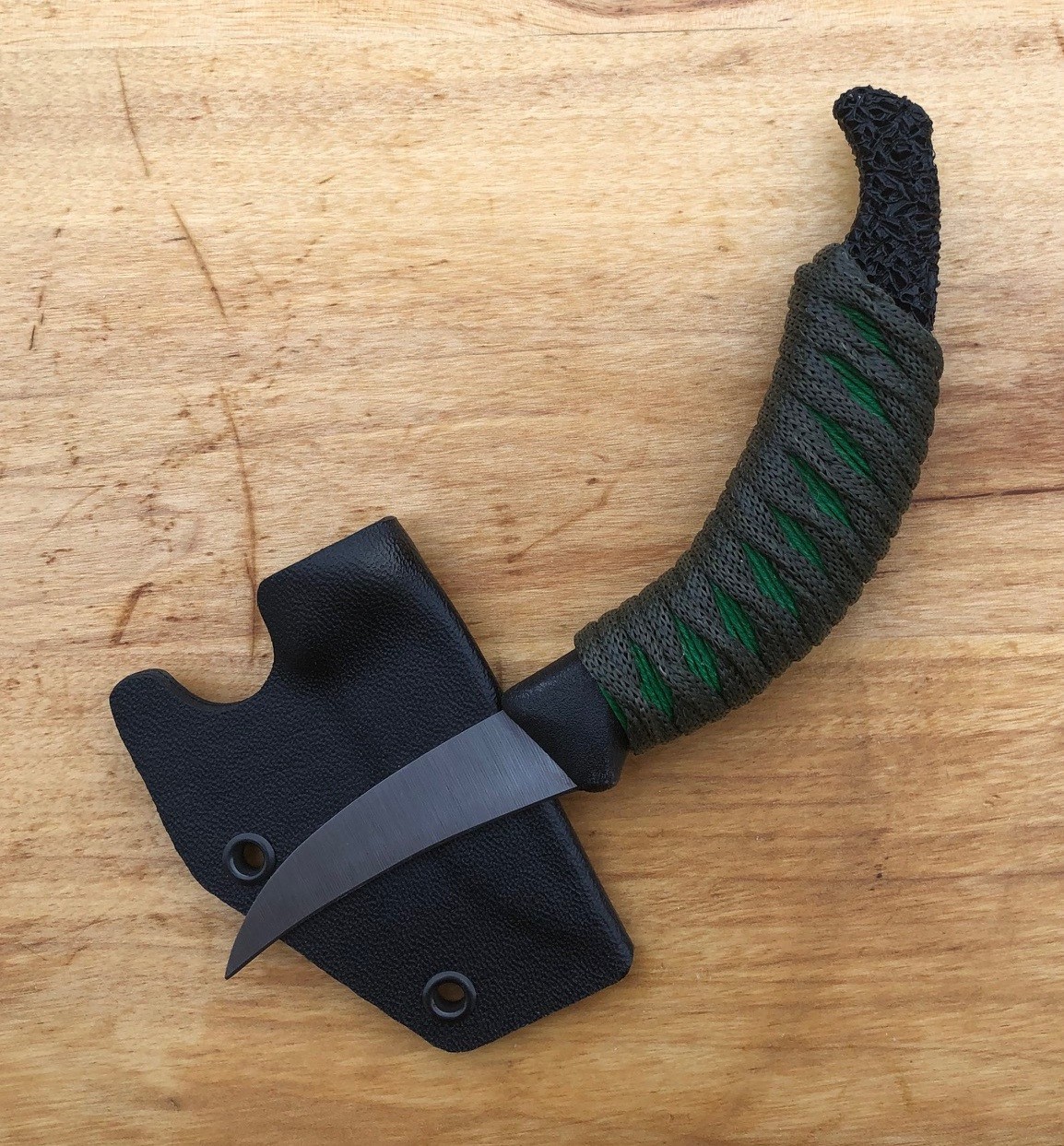 BGS Customized Blade VICVIA Birds Beak Lime/ODG Pikal knife NOT Ed's Manifesto