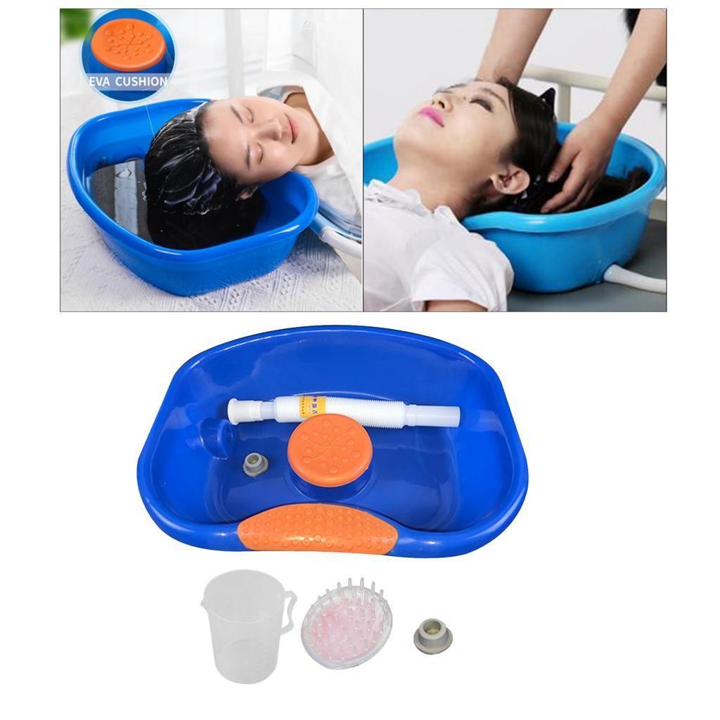 Bed Shampoo Basin Hair Washing Basin Sink Wash Tub Bowl, with the Adjustable