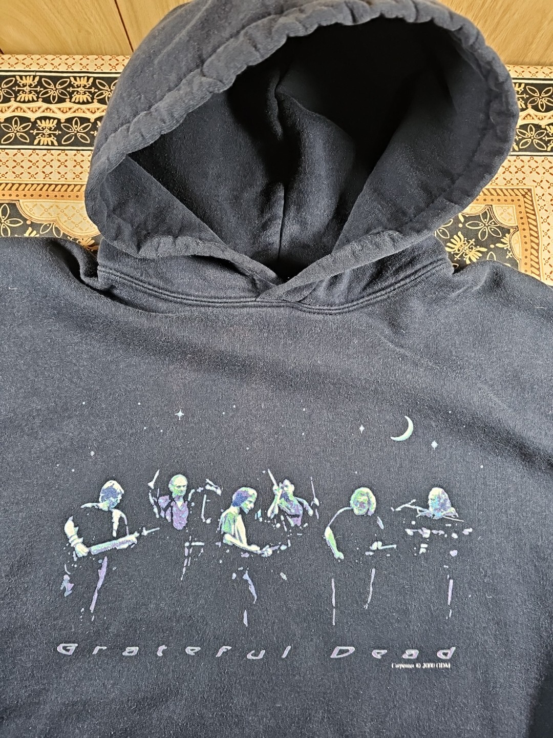 OG RARE VTG GRATEFUL DEAD (c) 2000 GDM LIVE Hooded Sweatshirt JERRY GARCIA ~XL~