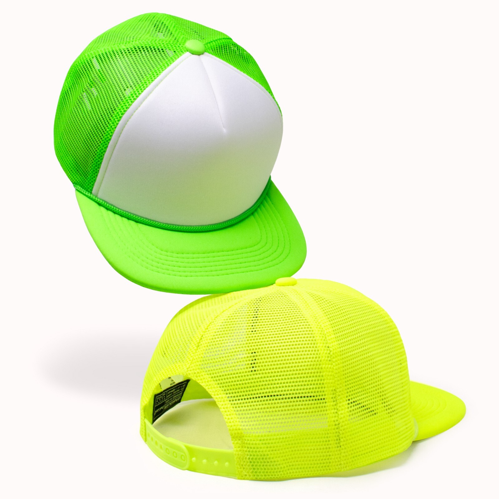 CHOK.LIDS Flat Bill Foam Top Hats for Men and Women Adjustable Snapback Trucker