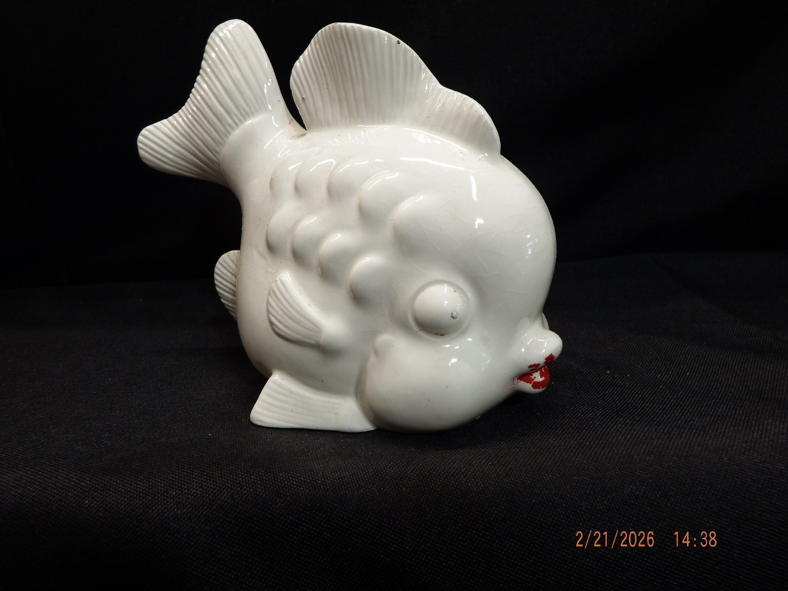 Vintage Ceramic Fish Wall Pocket/Sponge Holder-C338