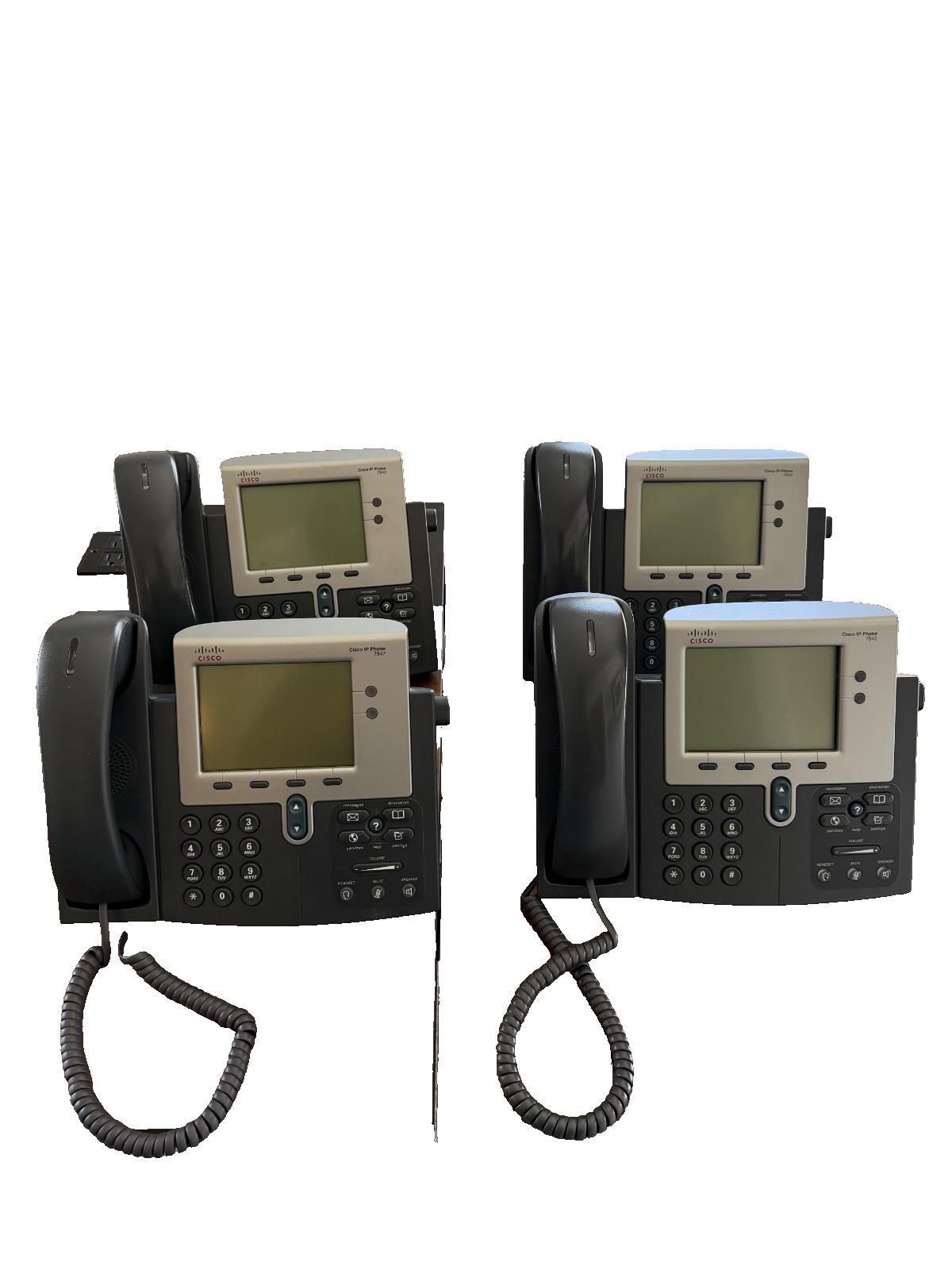 Cisco IP Phones Lot of 4 - 7942G VoIP Business Phones