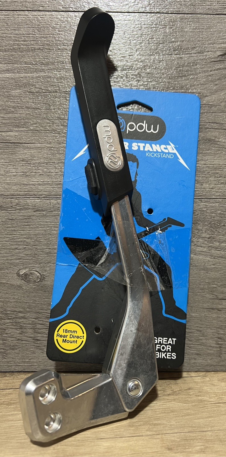 PORTLAND DESIGN WORKS KICKSTAND PDW POWER STANCE REAR DIRECT MOUNT 18mm Silver
