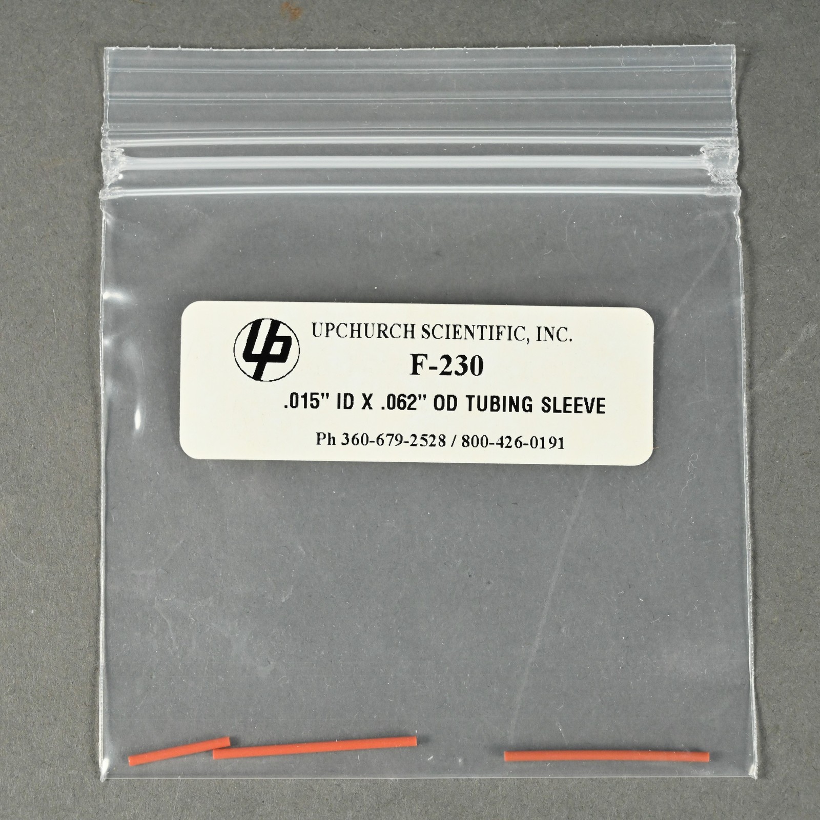 Upchurch .015" ID x .062" OD Tubing Sleeve - F-230