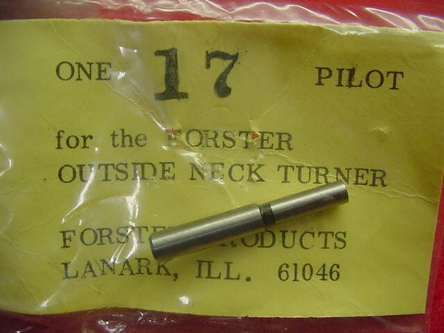 Forster Products- .17 - Outside Neck Turner Pilot - New !!