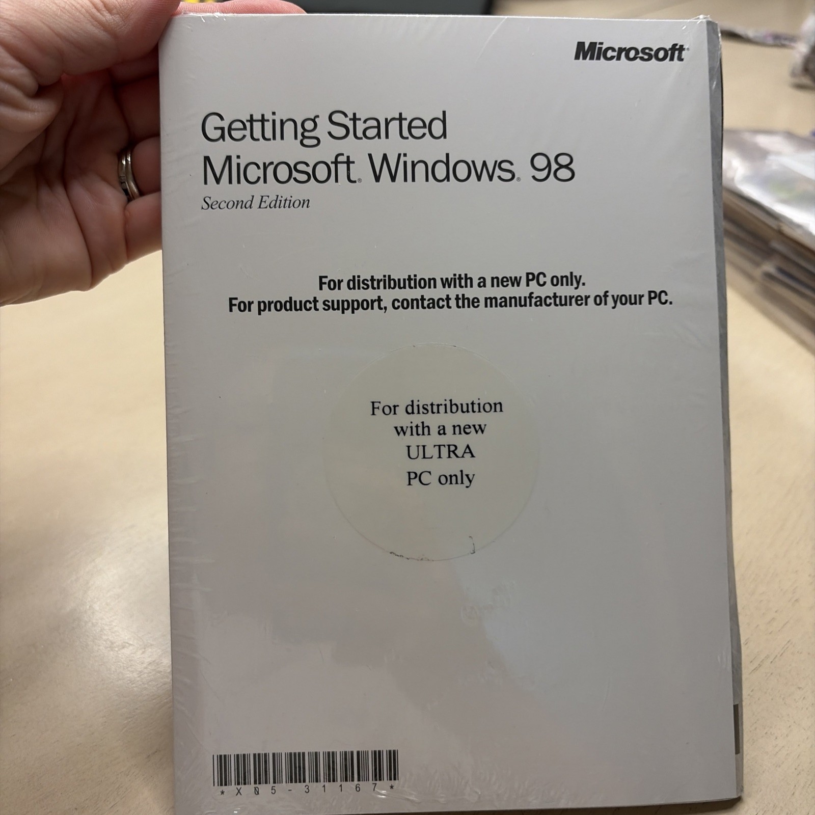 Factory Sealed Microsoft Windows 98 Second Edition CD-ROM Vintage for ULTRA PC