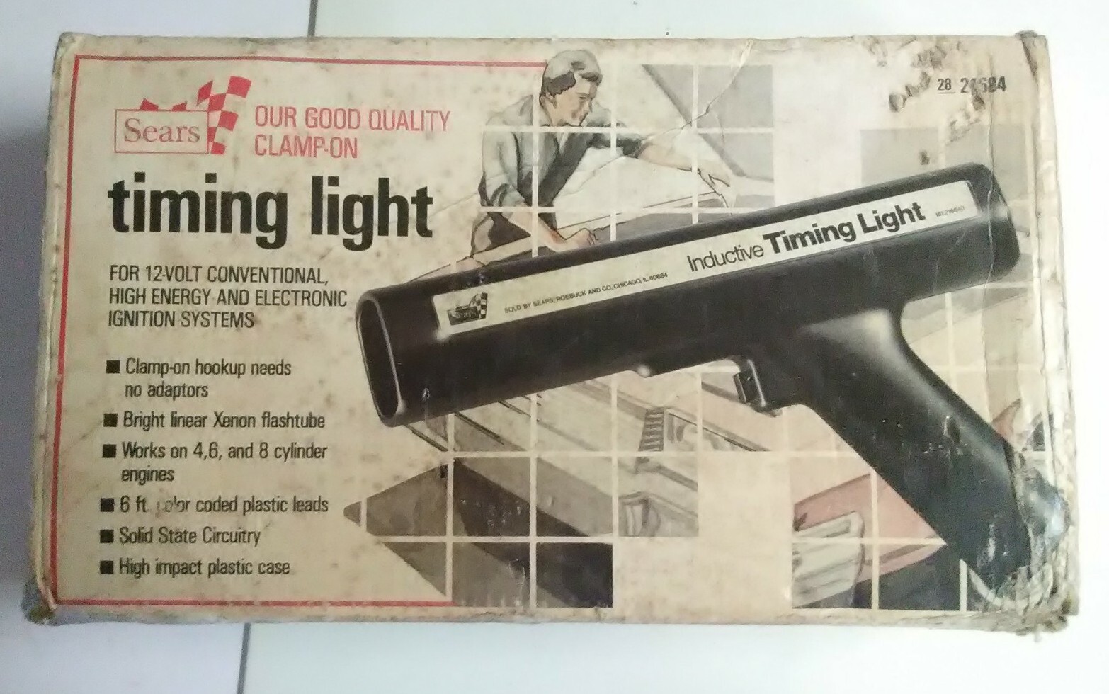 Sears Vtg 12 Volt Inductive Timing Light
