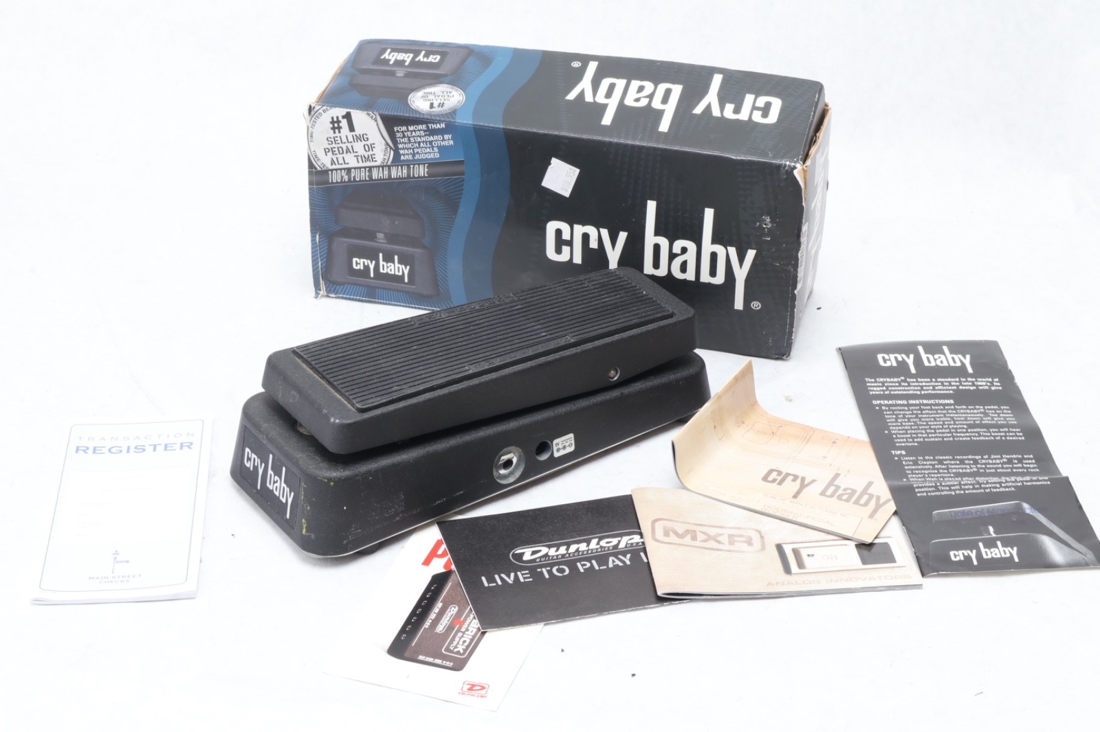Excellent - Dunlop Original GCB-95 Cry Baby Wah Wah Guitar Pedal in Box