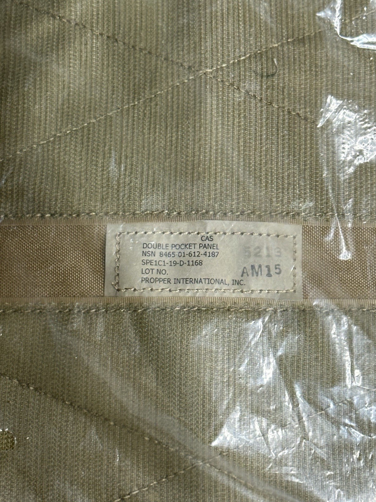 USGI Hook & Loop Double Pocket Panel – Propper – NSN 8465-01-612-4187 – New