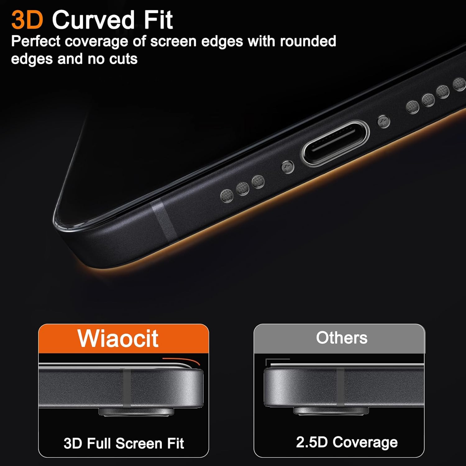 3 Pack Tempered Glass Screen Protector for Iphone 16E/Iphone 17E with 3 Pack ...