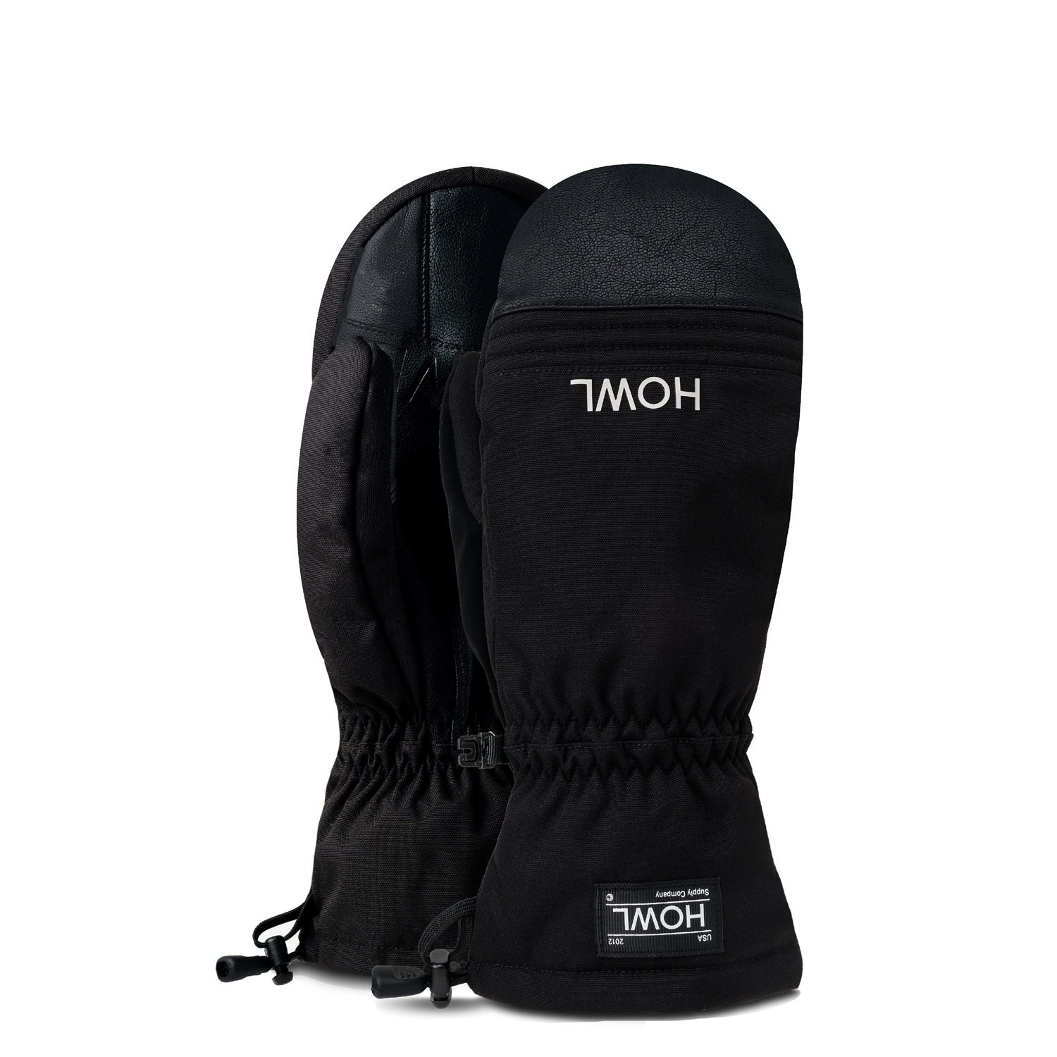 Howl Team Midweight Snowboard Mitts, Unisex Extra Large / XL, Black New