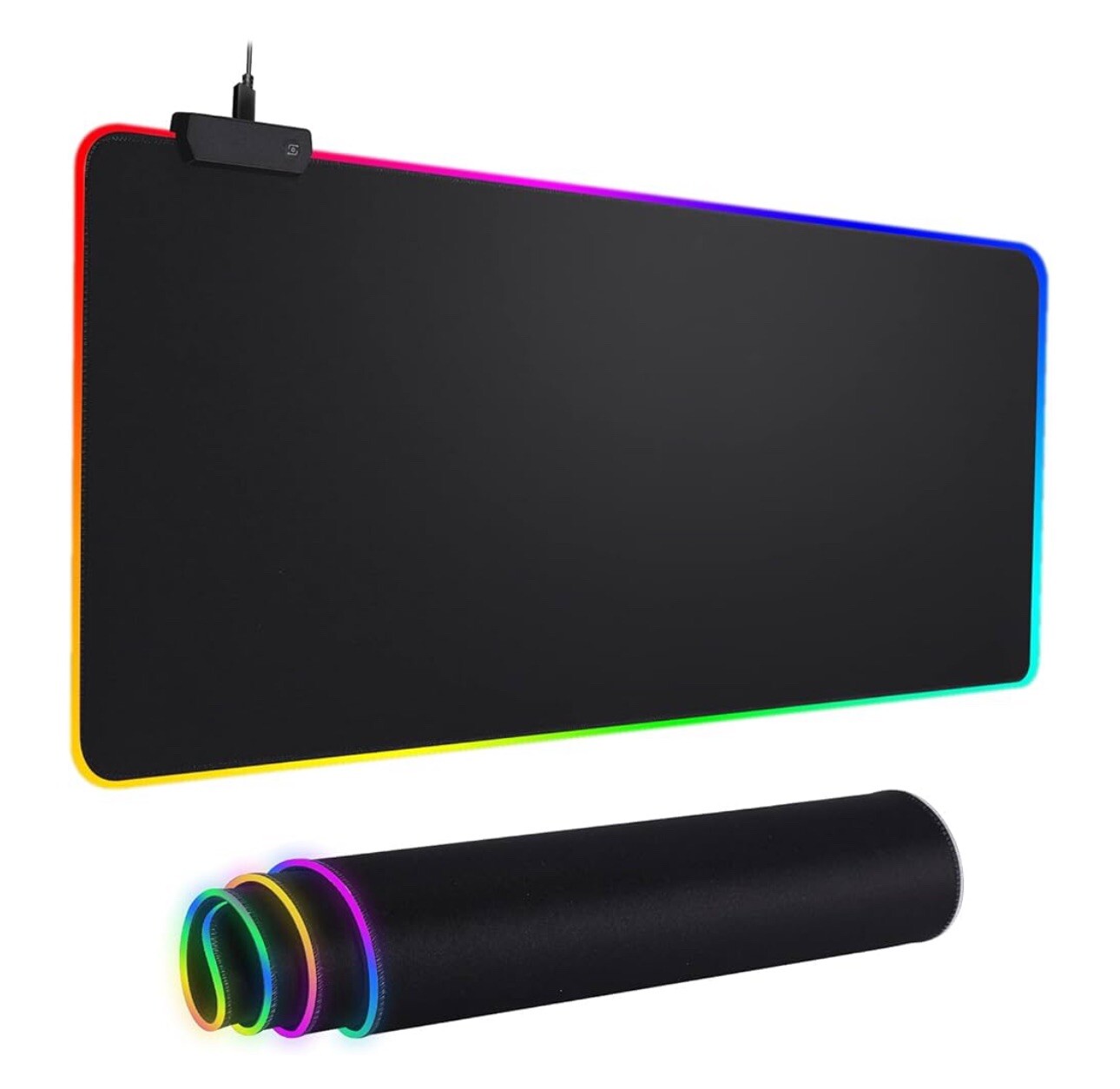 Gaming Mouse Pad RGB LED Light  Glowing Colors Switching Waterproof Brand New