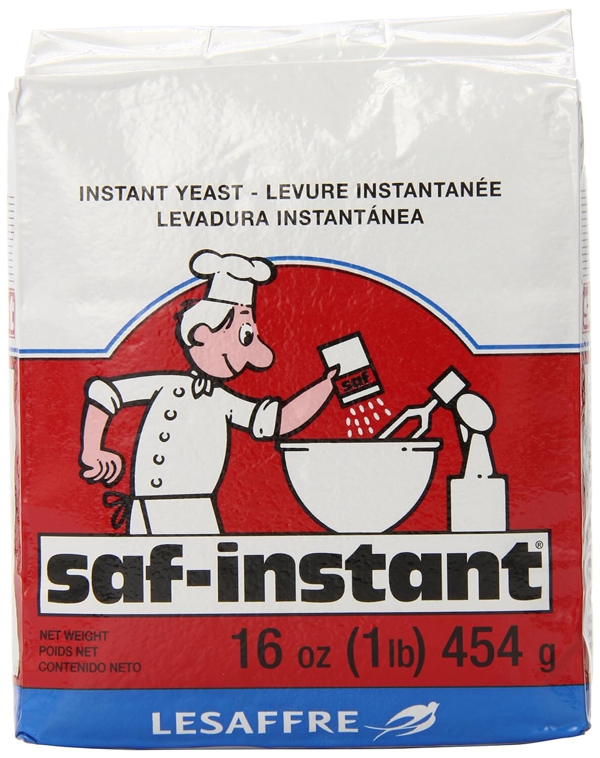 Instant Yeast 2 Pound Powder Fast Acting Vacuum Packed Baking Essential