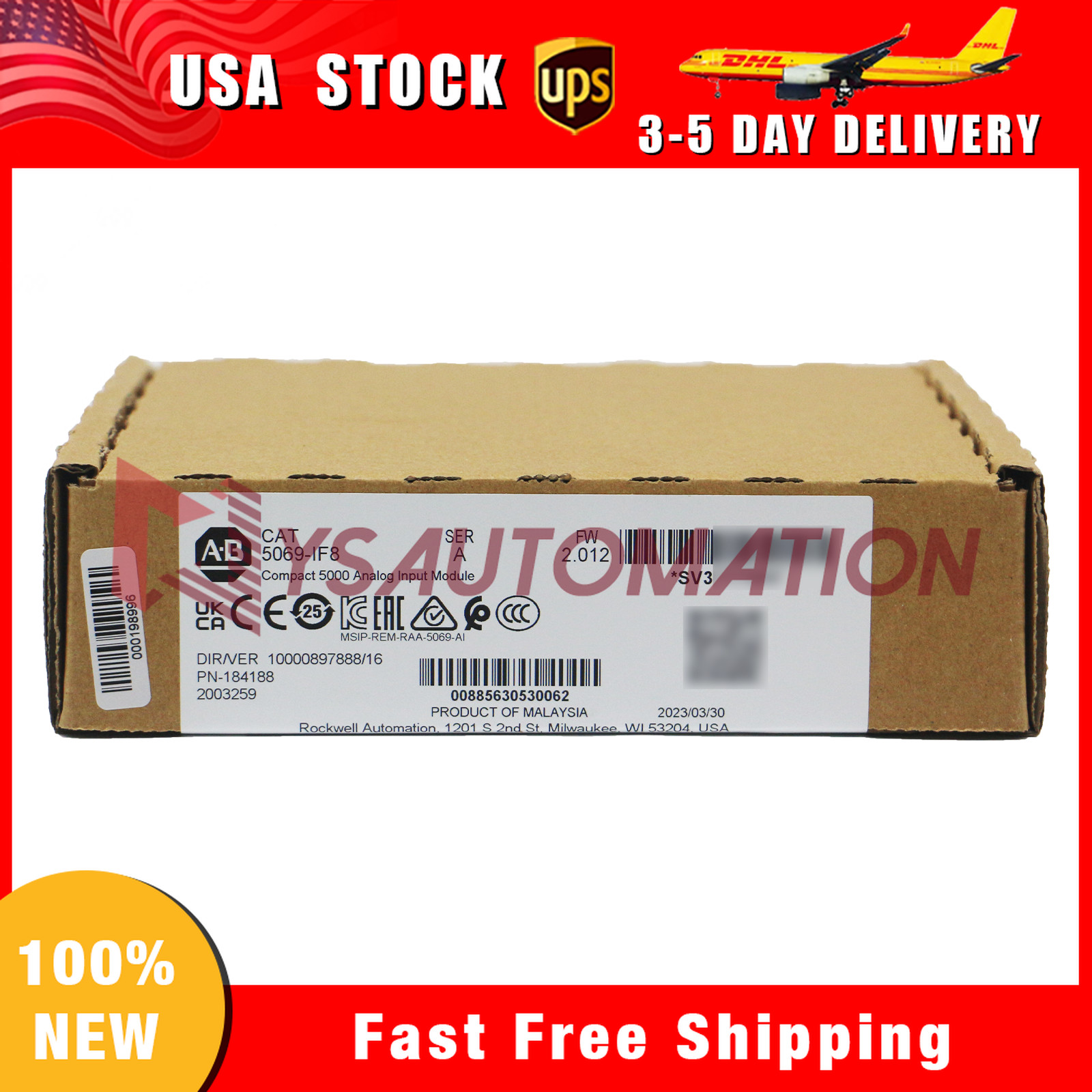 AllenBradley5069-IF8 Compact I/O 8 Channel Voltage/Current Analog Input Module