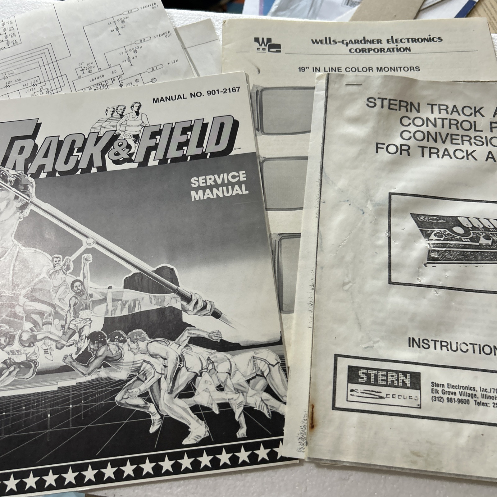 Original Factory Track & Feel Set Centuri Arcade Video Game Manual