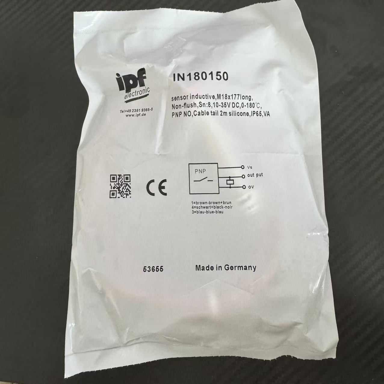 1PCS NEW FOR IPF sensor proximity switch IN180150