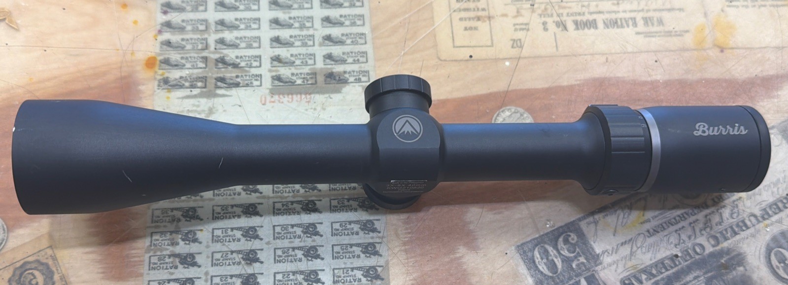 Burris Droptine Rimfire 3-9x40mm Ballistic Plex Riflescope - Matte Black.