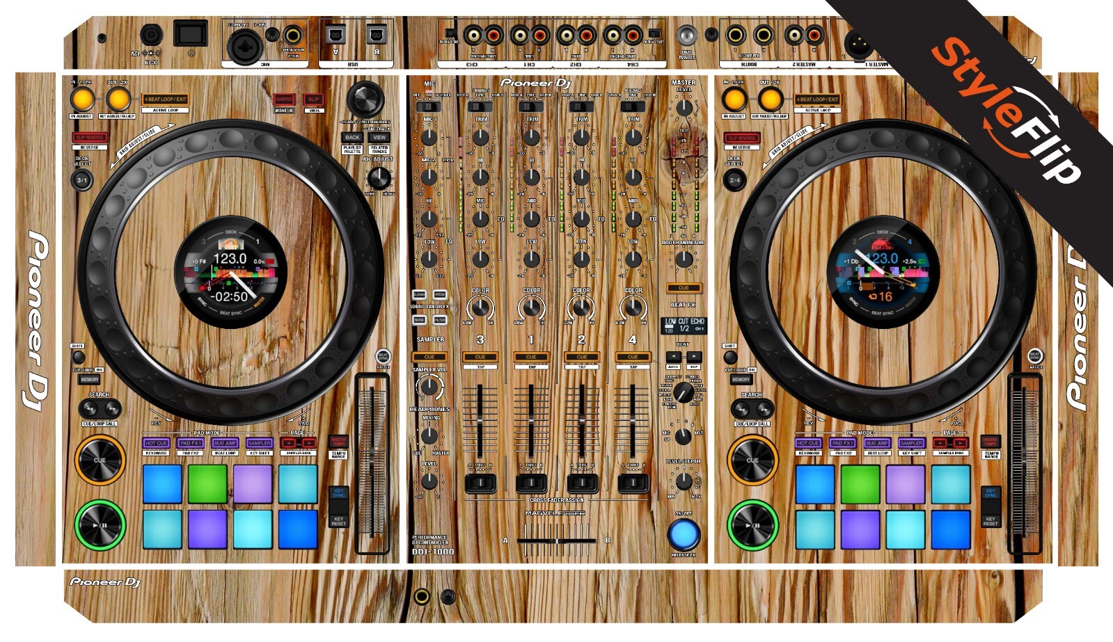 Pioneer DDJ-1000 Skin | Wood Design 4 | Protective Decal | StyleFlip Skins