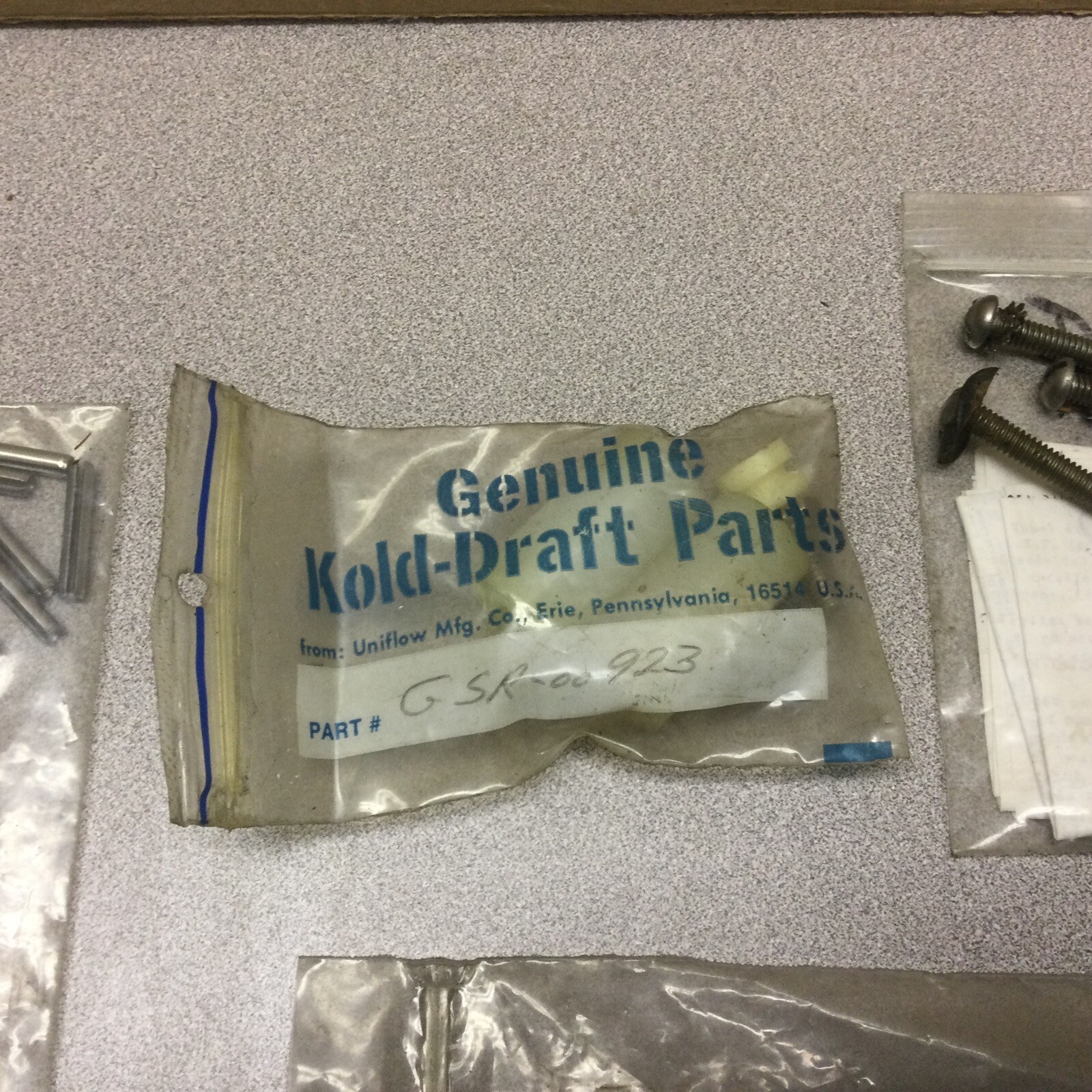 Kold Draft Flake Ice Machine Parts