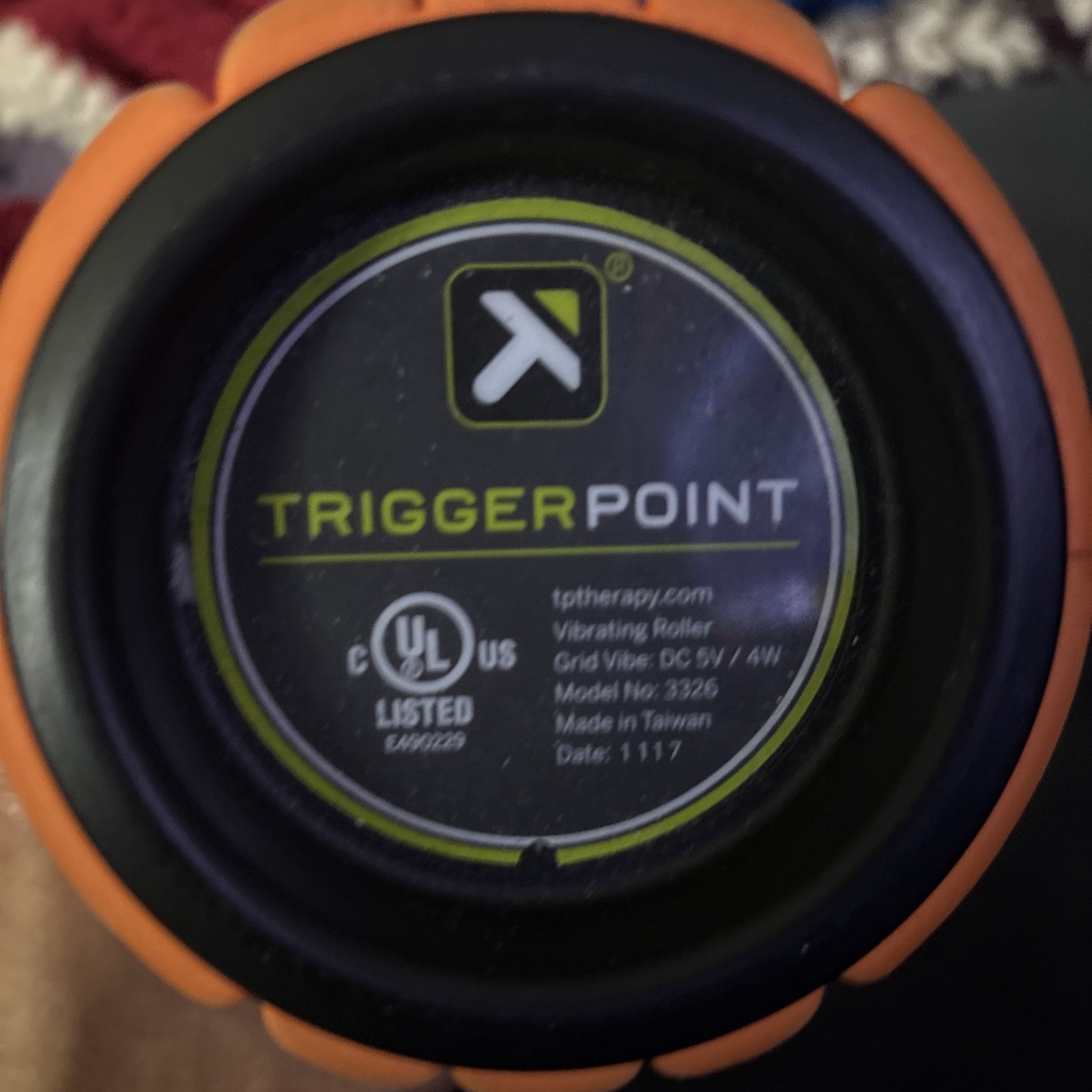 Trigger Point Grid Vibe Plus 4 Speed Vibrating Foam Roller - Orange