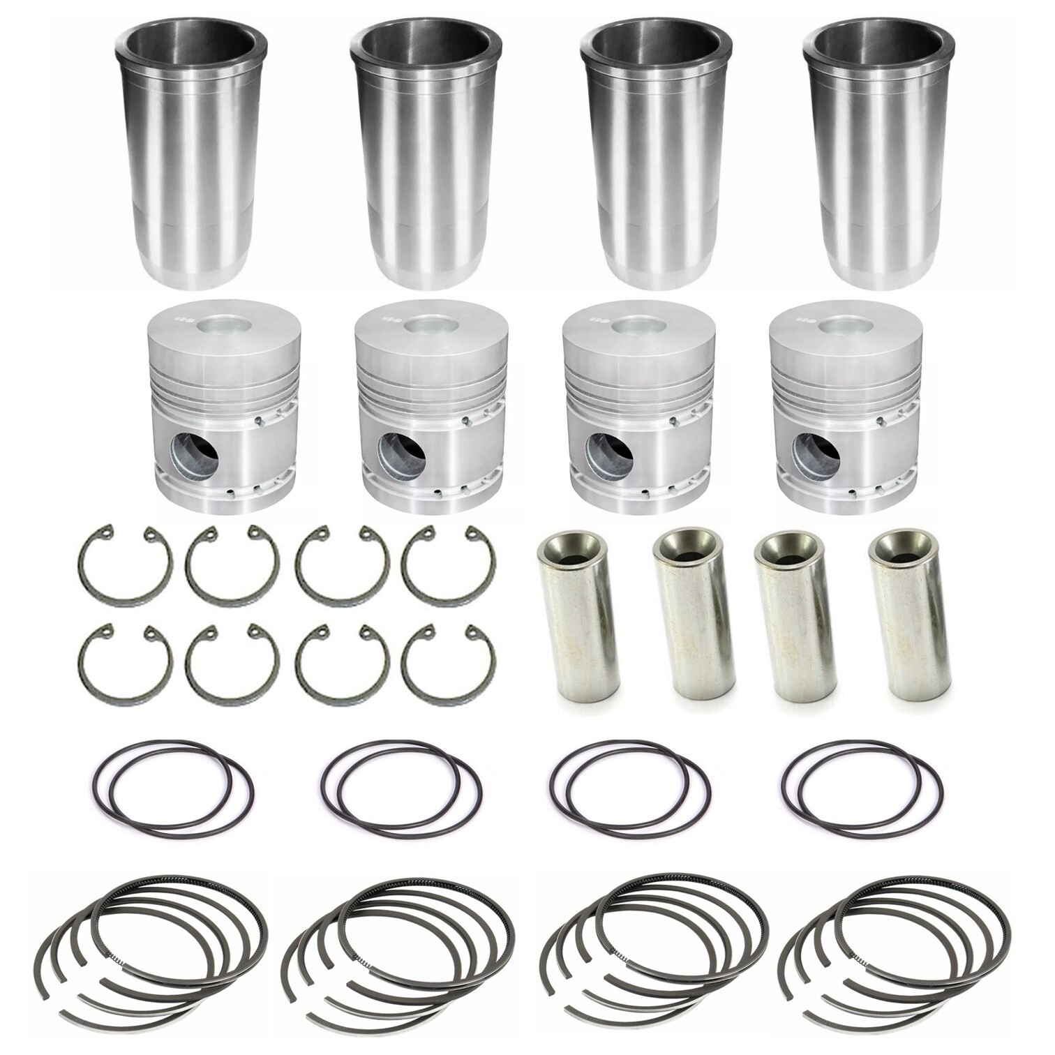 KIT FOR BELARUS MTZ YUMZ TRACTORS LINERS PISTONS RINGS ORINGS PINS US STOCK