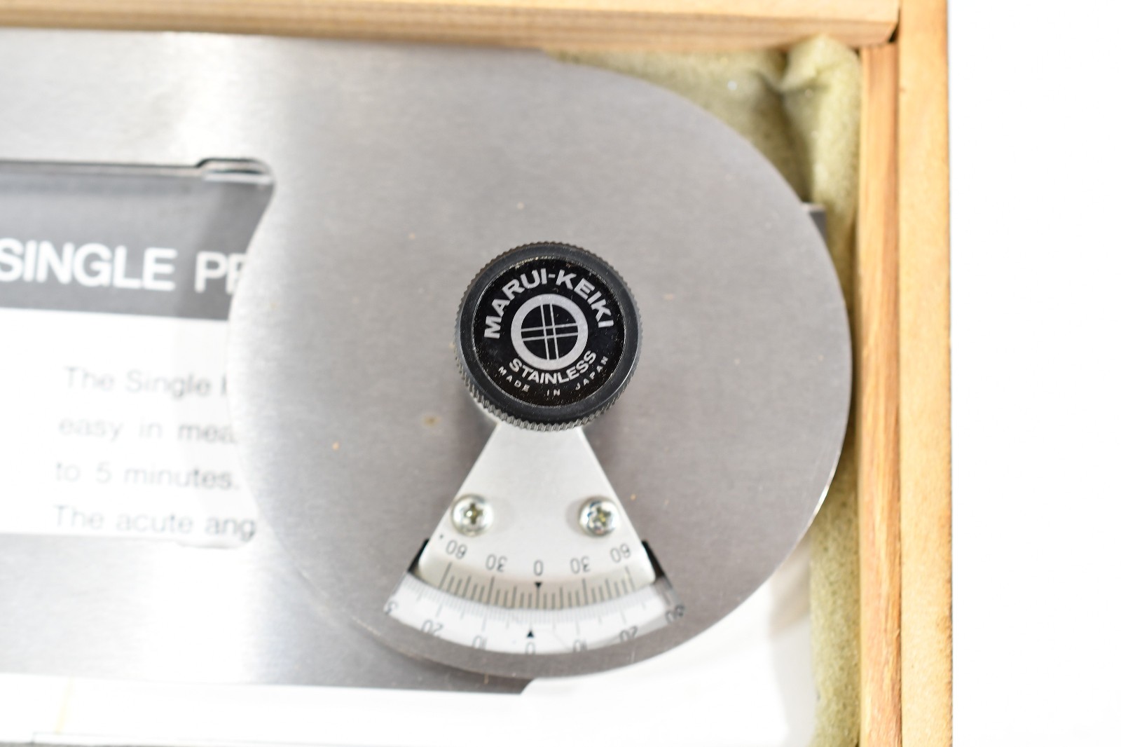 MARUI KEIKI Single Protractor SP-401 Angle Gauge N1098