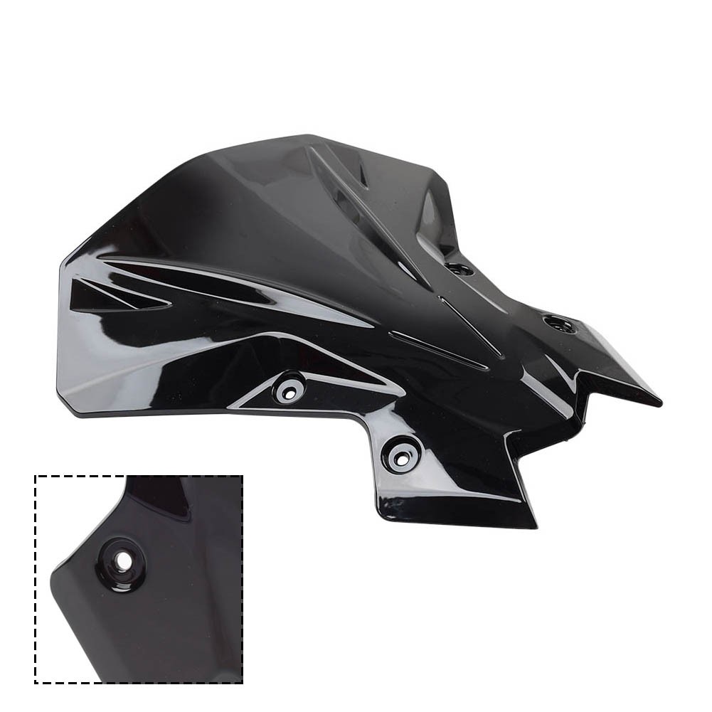 Glossy Black Windscreen Windshield Visor Deflector For Z900 20-24 Z650 21-24