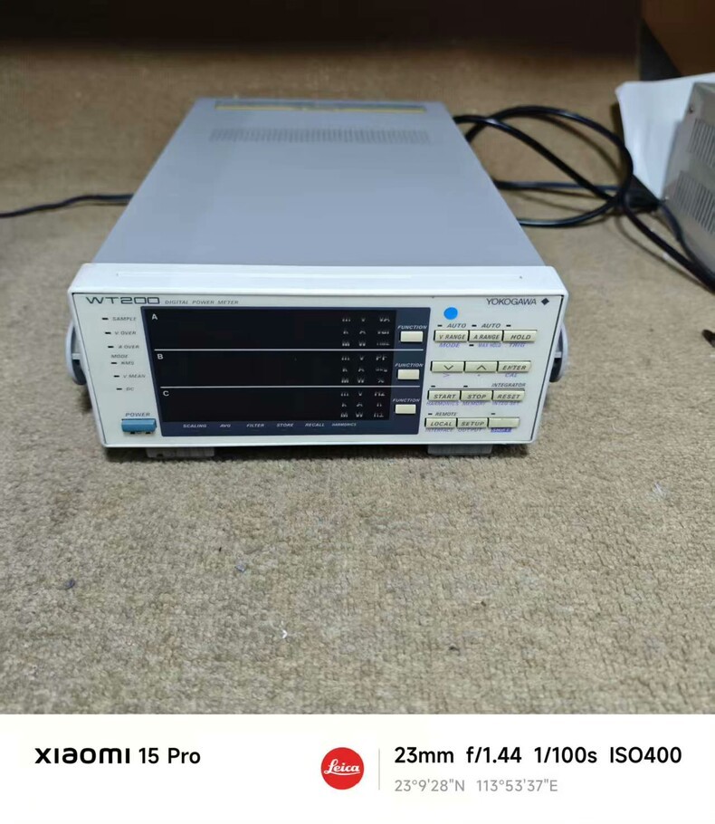 1PC Used Yokogawa WT200 Digital Power Meter Precision Power Analyzer