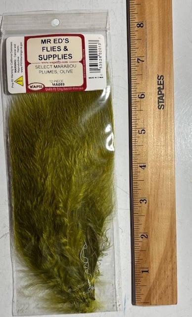 Wapsi Select Maribou Plumes, Olive