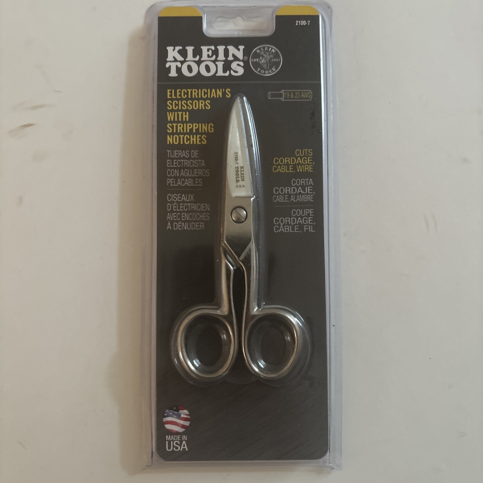 Klein Tool Electricians Scissors w/Stripping Notches