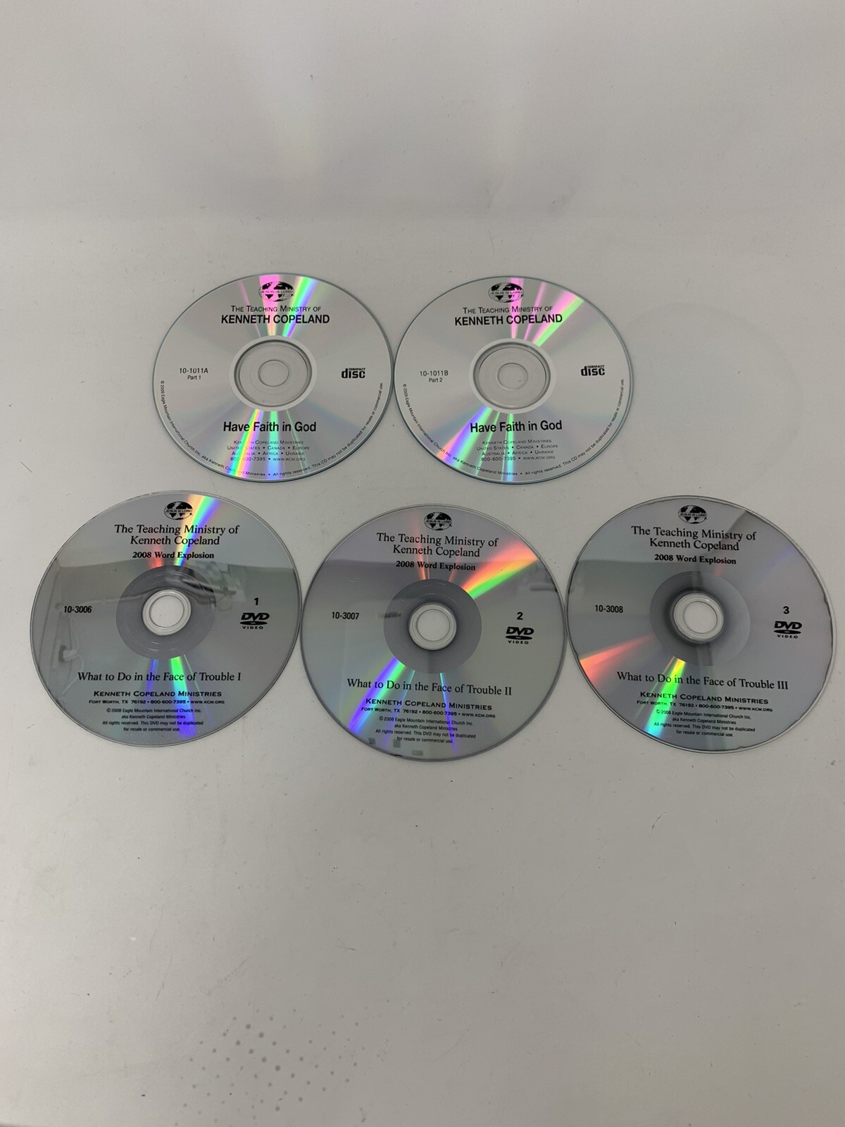 The Teaching Ministry-Kenneth Copeland CD Lot Have Faith In God What To Do In….