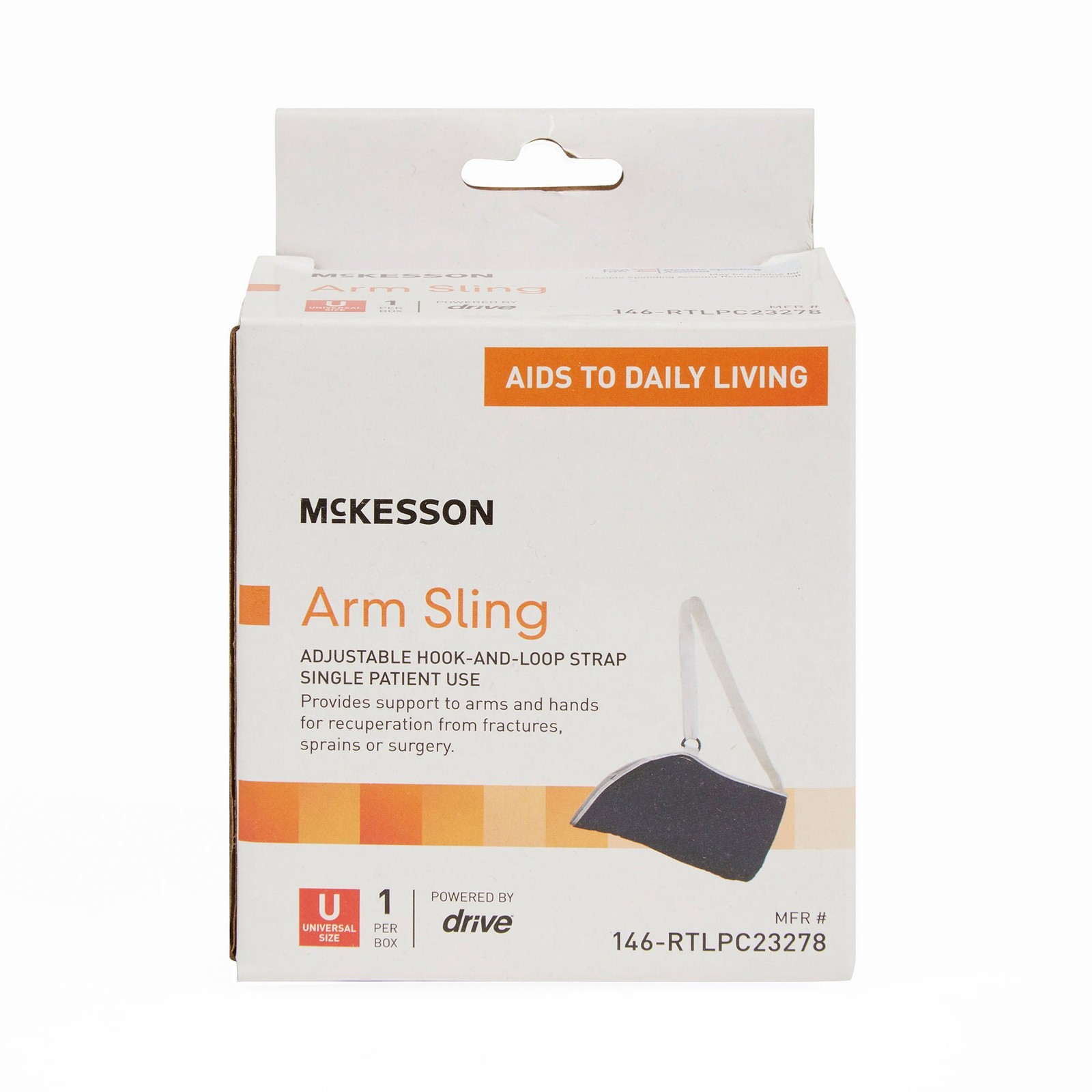 McKesson Arm Sling One Size Left or Right Arm Cotton / Polyester