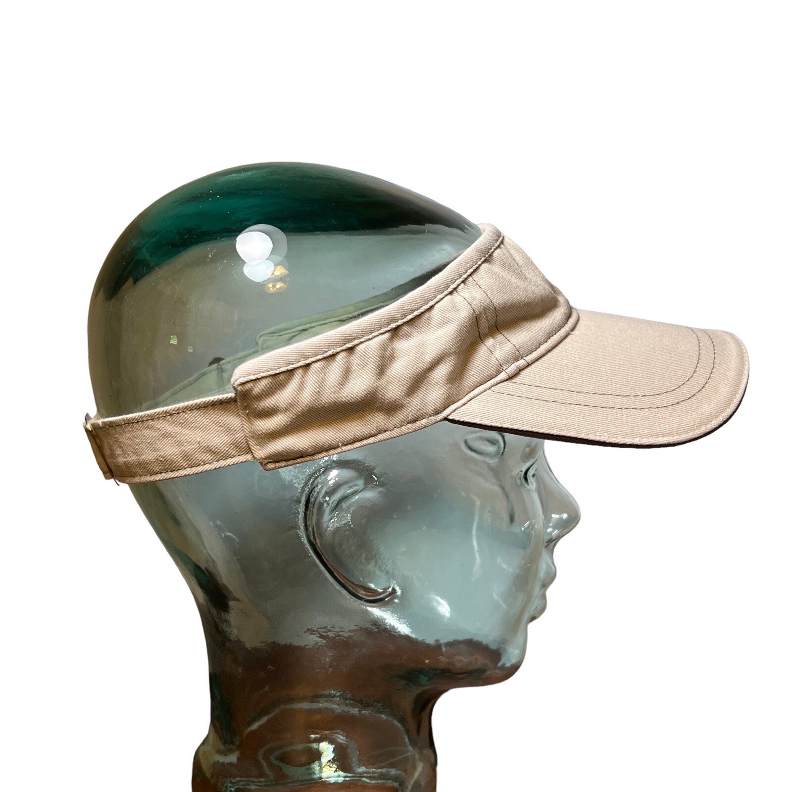 San Diego Zoo & Safari Park Sun Visor Hat Light Khaki Tan Adjustable Cotton