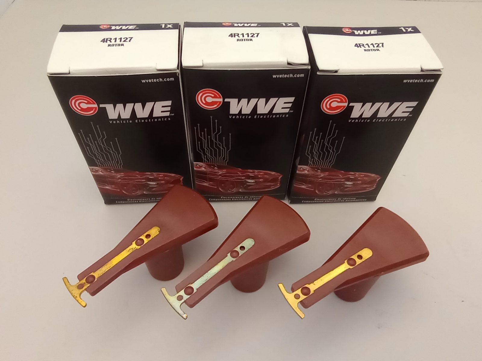WVE 4R1127 Ignition Distributor Rotor E493 JR198 1737886 JF0118V05 (Pack of 3)