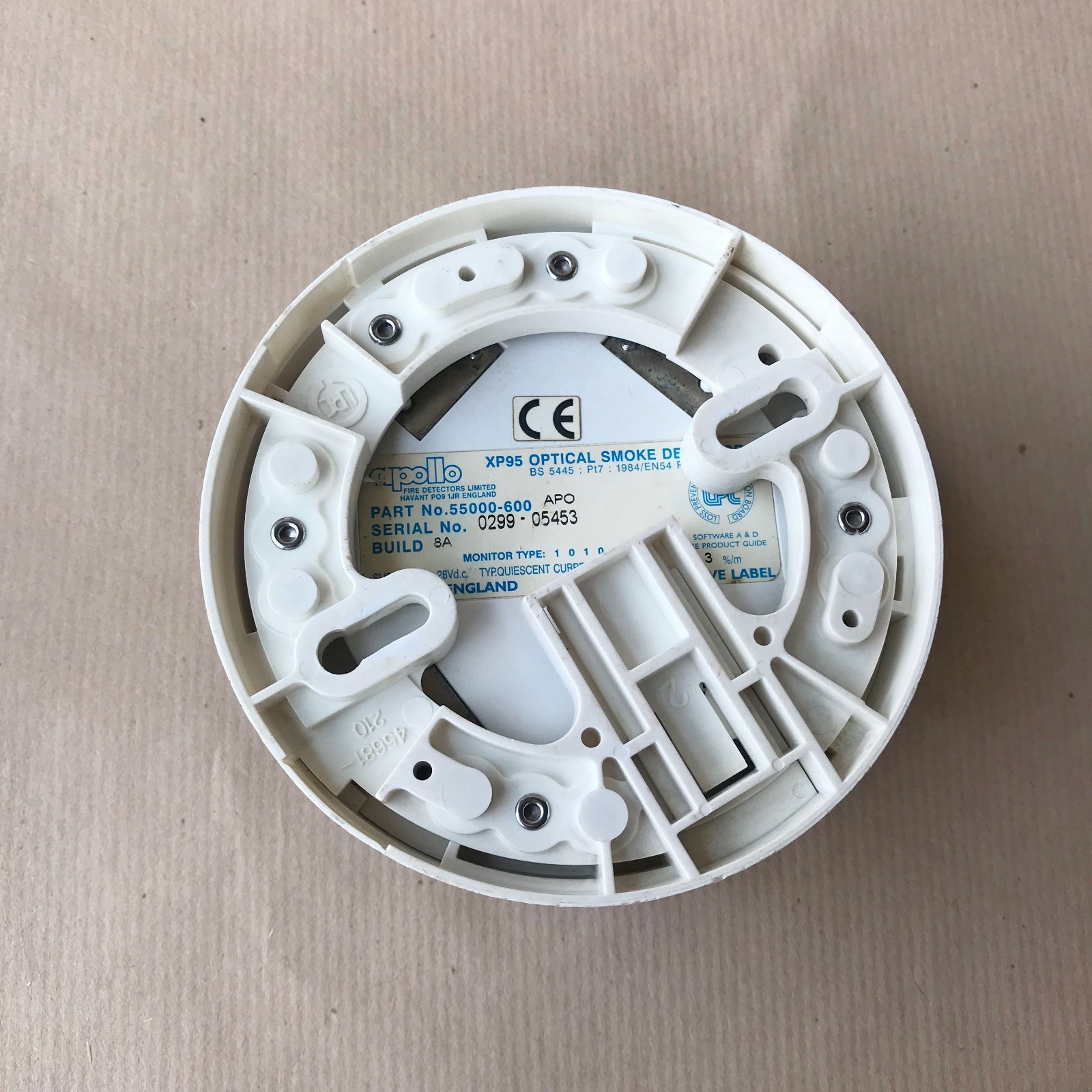 APOLLO XP95 OPTICAL SMOKE DETECTOR 55000-600 APO