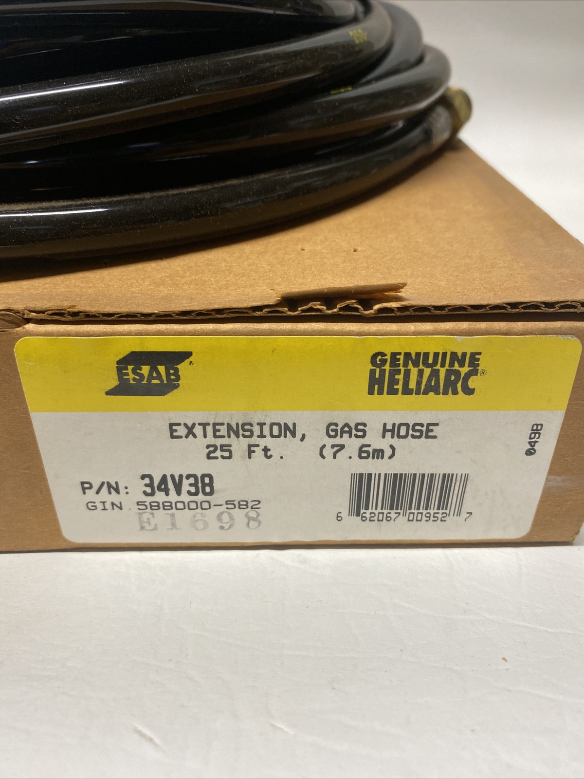 NEW Esab 34V38 Gas Hose 25ft