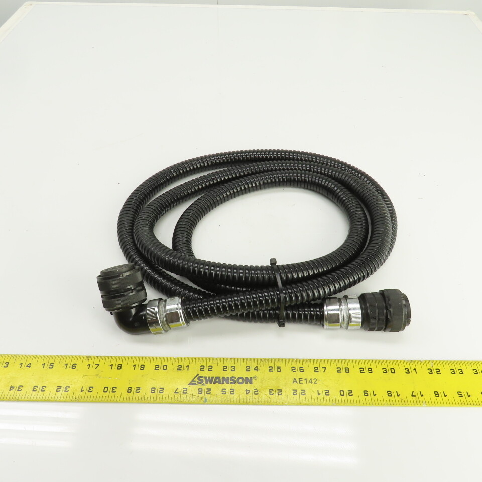 Sinz PT707 MS3106A28-11P 10' 22 Pin Right Angle Female x Straight Male Cordset