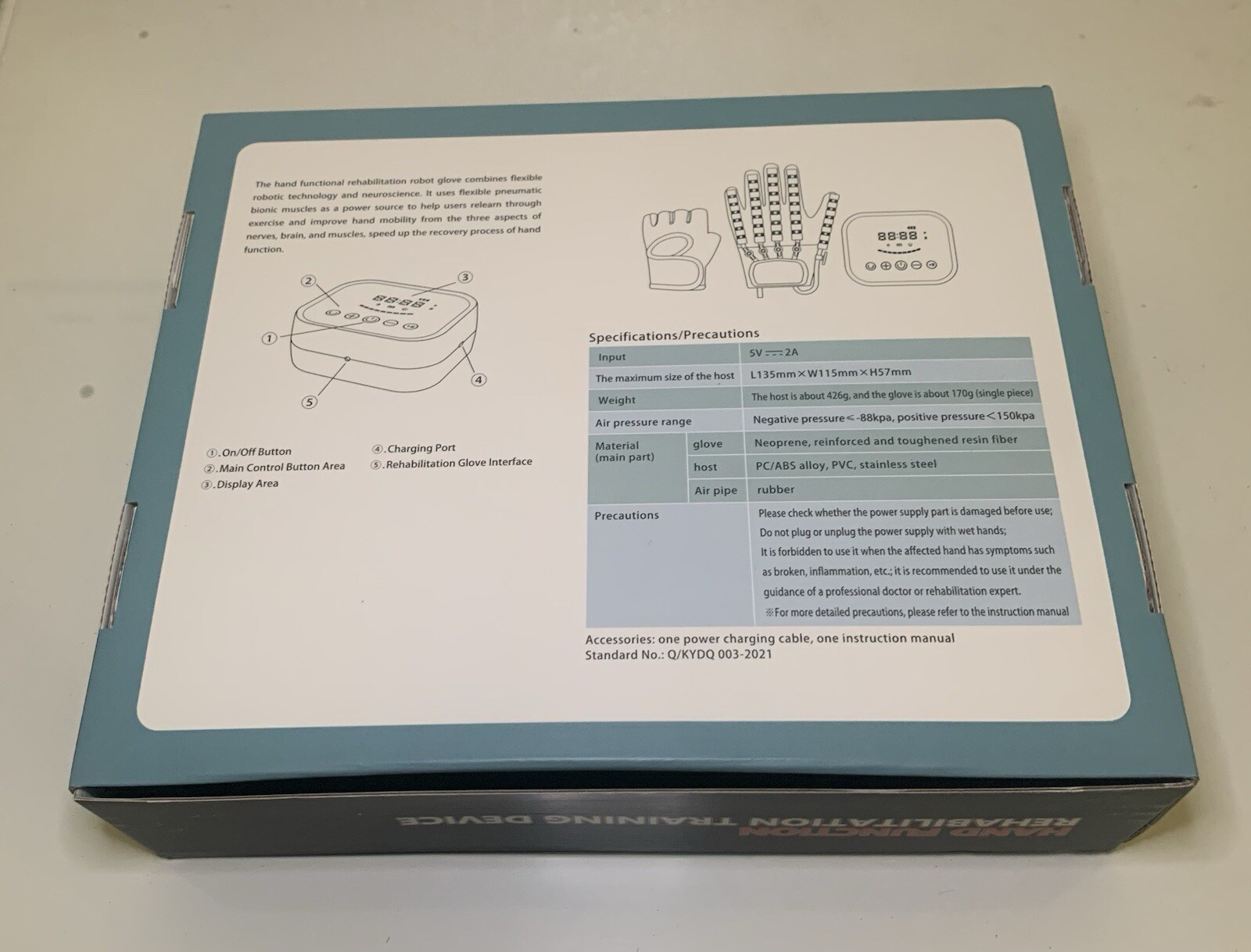 Hand Function Rehabilitation Training Device - Brand Award (XL Right Hand)