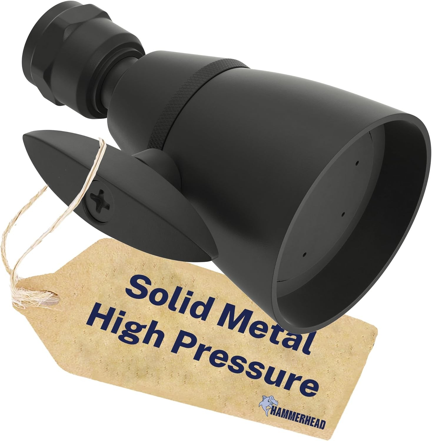 HmerHead Showers® Solid Metal 2 Inch High Prure Shower Heads - MATTE