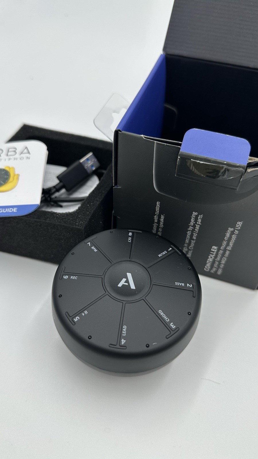 Artiphon Orba Handheld Synthesis Controller, 8 Keys, Pad Triggers