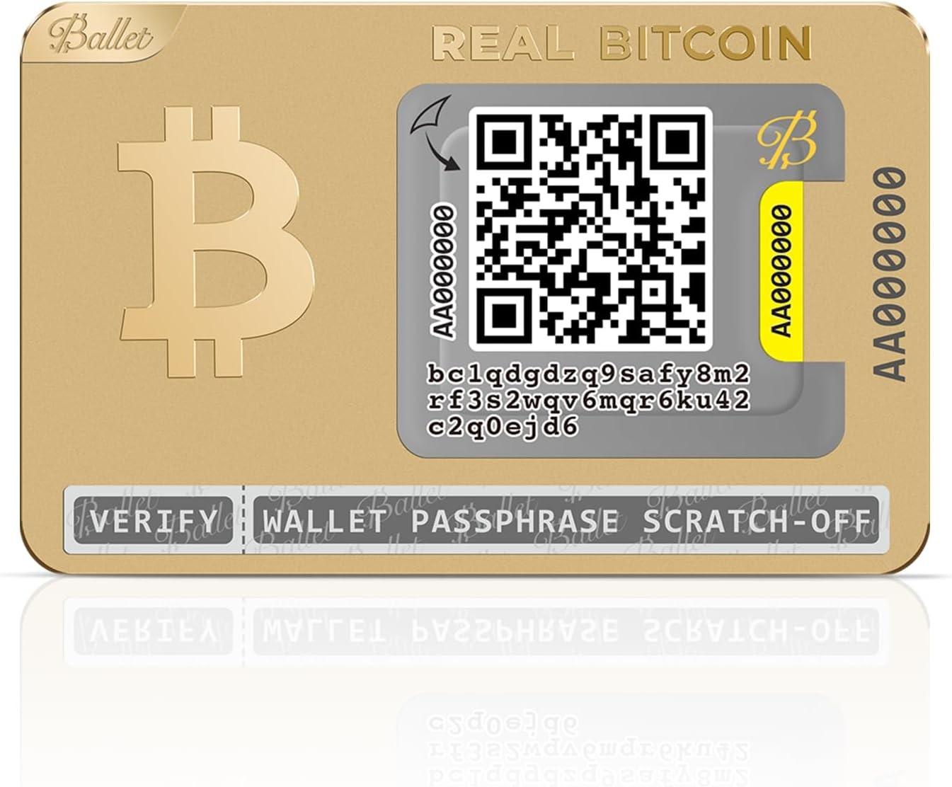 Ballet Crypto Cold Storage- 24K Gold-Plated