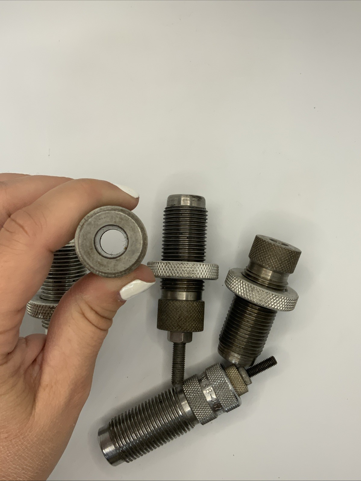 RCBS 38/357 carbide 3 die set plus extras Size and Lyman