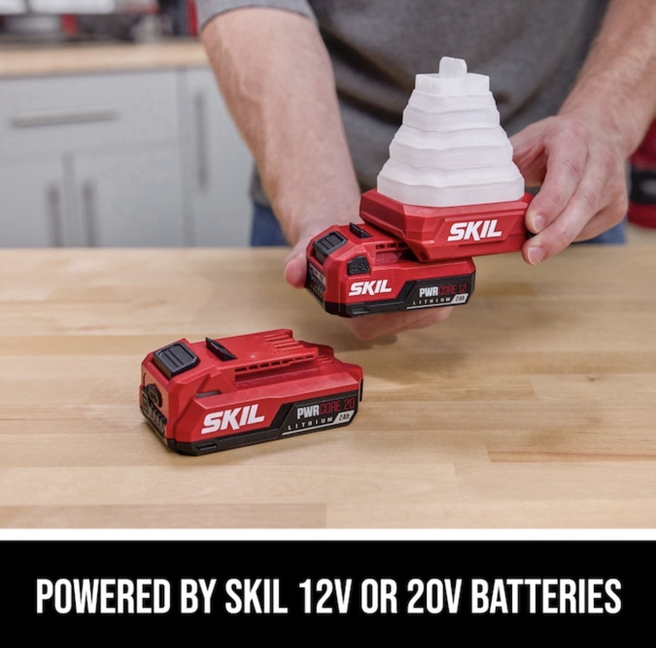 SKIL 12V/20V Collapsible Lantern 300- Lumen 1 -Adjustable Mode LED (accessory)