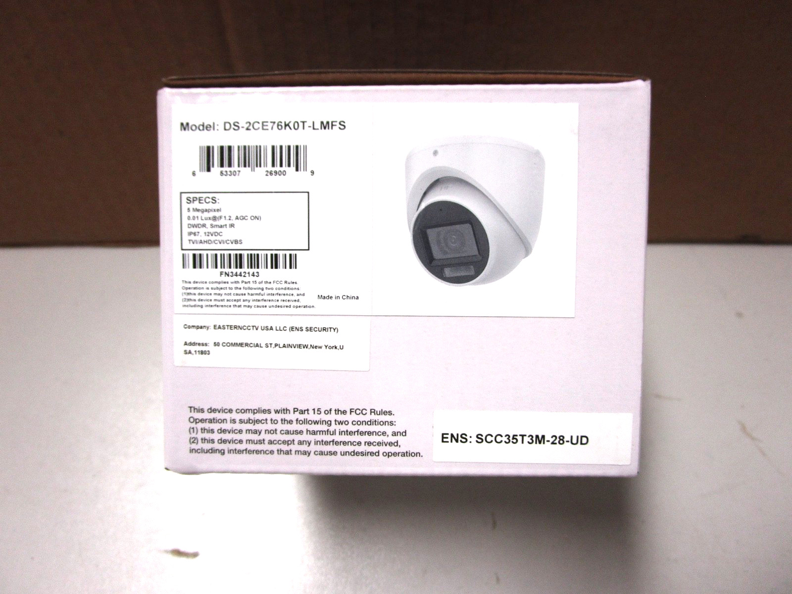 NETWORK COAX CAMERA - MODEL DS-2CE76KOT-LMFS - NEW IN BOX