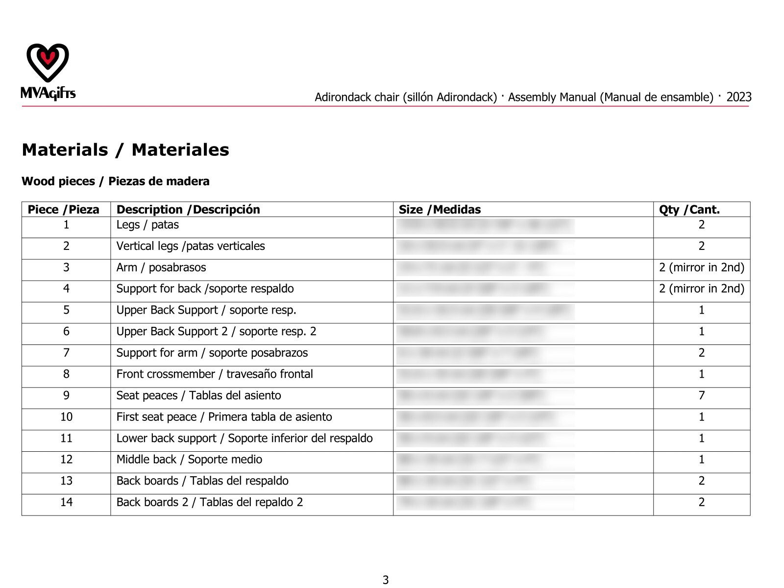Digital plans + Assembly Manual to make a classic Adirondack chair from scratch