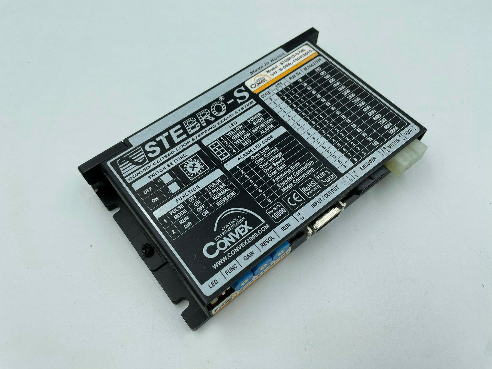 Convex STEBRO-S-56L Closed loop Stepping Servo System
