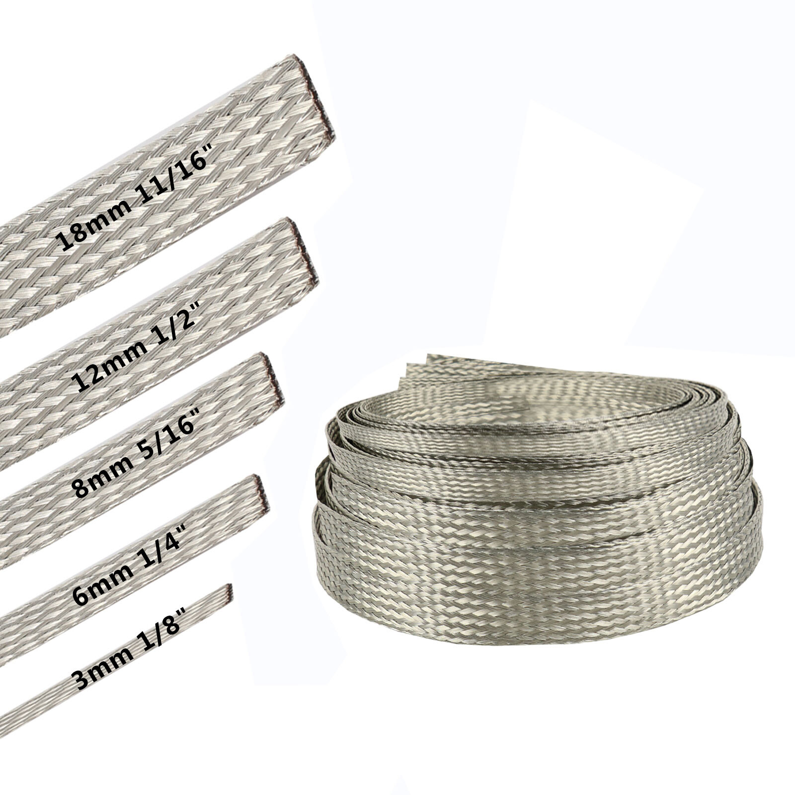 EMI RFI ESD Shielding Wire Sheathing Cabling Sleeves Cable Sleeving Metal Mesh