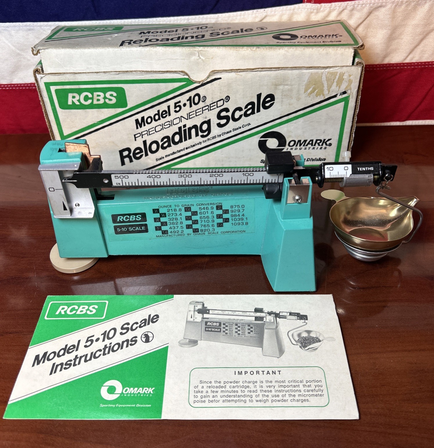 RCBS Model 5-10 Scale Powder Reloading Bullet  09070 5.10 in Box
